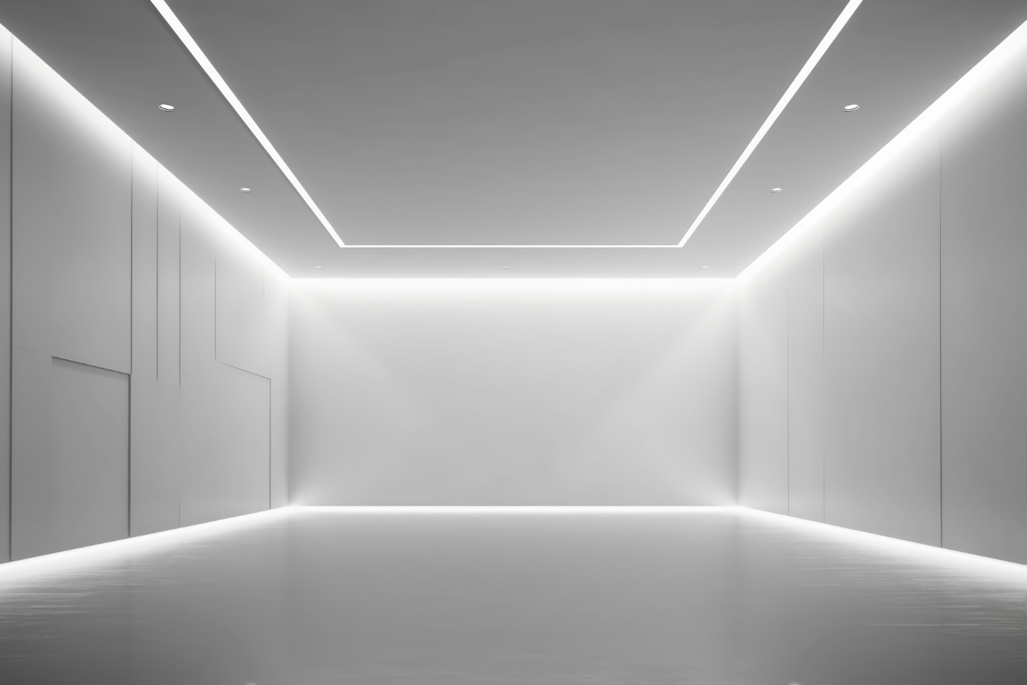 Beleuchtungstechnik eines Weißen Raumes